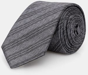 Hodvábna kravata HUGO Tie cm 6 šedá farba, 50551720