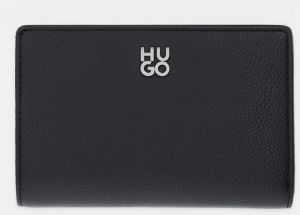 Peňaženka HUGO Chris 2.0_Multi W. dámska, čierna farba, 50547923