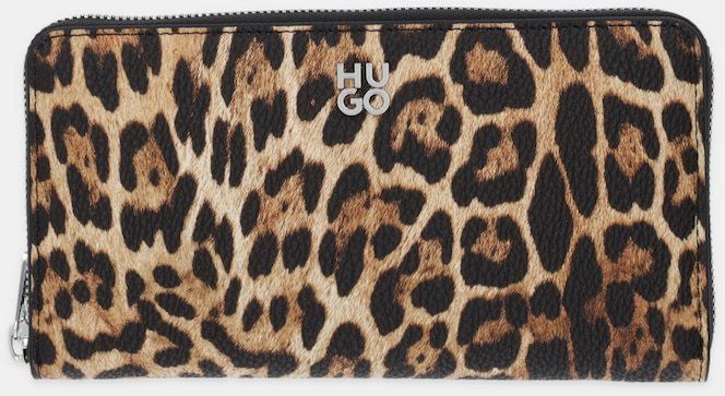 Peňaženka HUGO Chris 2.0 LP_Zip Ar. dámska, hnedá farba, 50552427