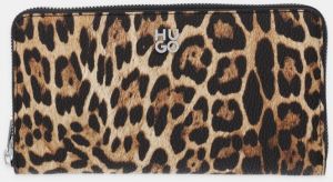 Peňaženka HUGO Chris 2.0 LP_Zip Ar. dámska, hnedá farba, 50552427