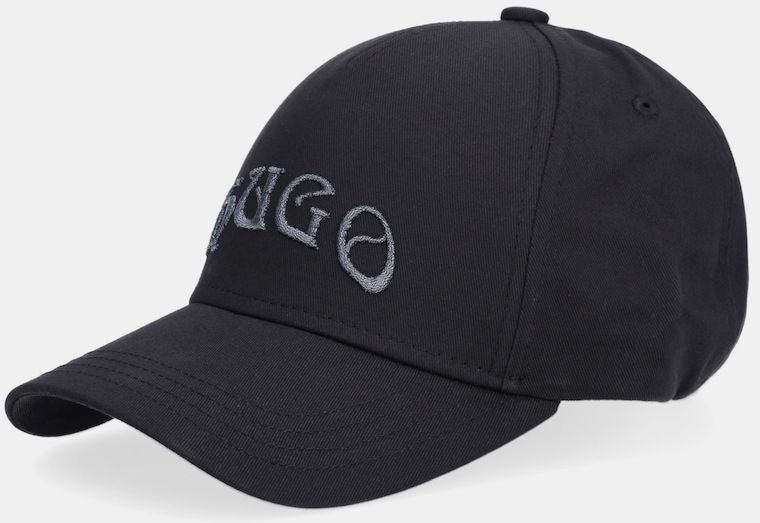 Bavlnená šiltovka HUGO Jude-GL čierna farba, 50550608