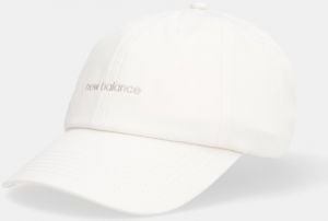 Šiltovka New Balance béžová farba, LAH51010LIN