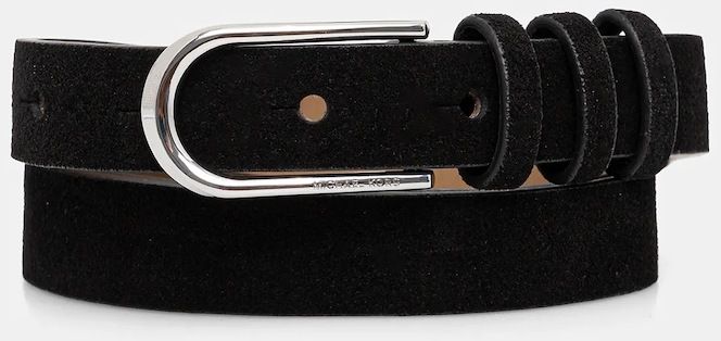 Kožený opasok MICHAEL Michael Kors čierna farba, 29MKWB529016