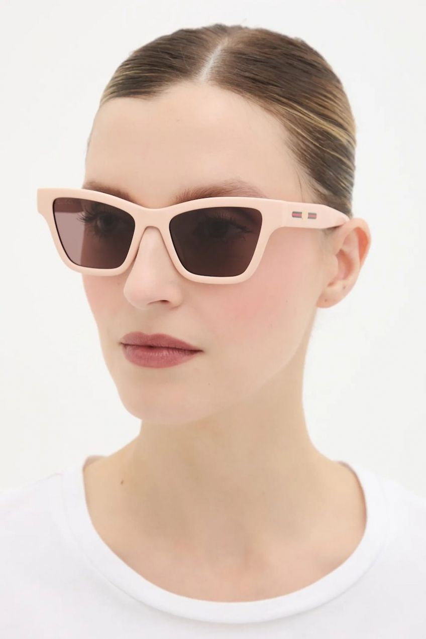 Slnečné okuliare Gucci ružová farba, GG1982S