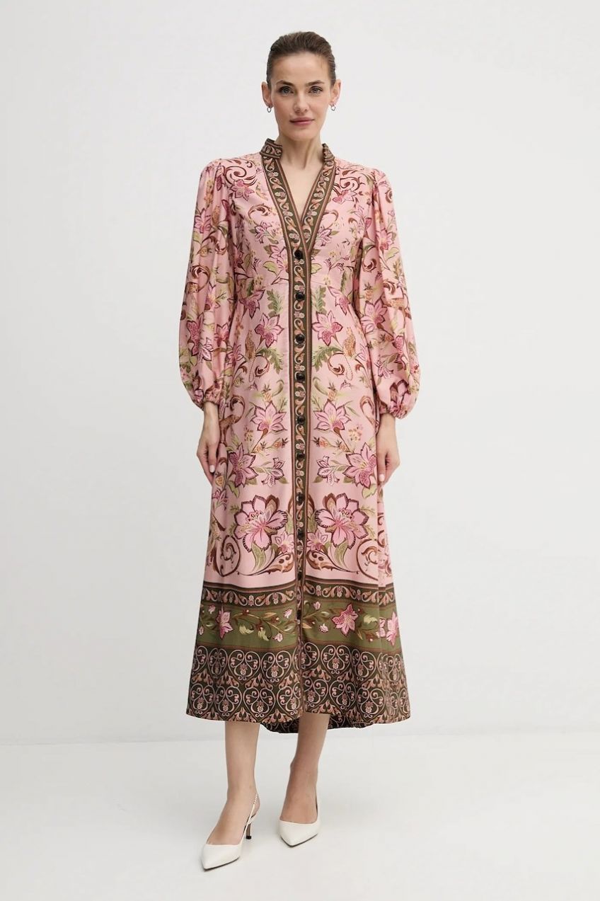 Šaty Barbour x Farm Rio viac farieb, maxi, áčkový strih, LDR0960