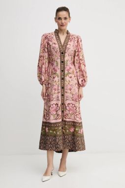 Šaty Barbour x Farm Rio viac farieb, maxi, áčkový strih, LDR0960