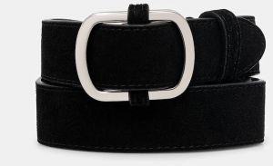 Semišový opasok Answear.LAB čierna farba