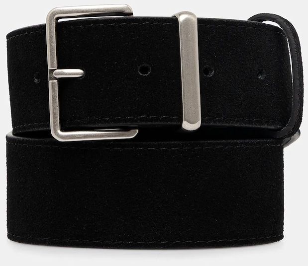 Semišový opasok Answear.LAB čierna farba