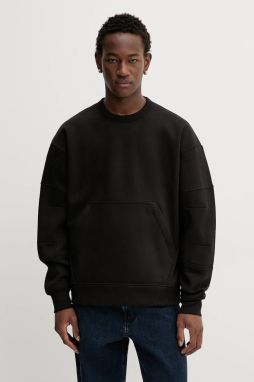 Mikina G-Star Constructed loose čierna farba, jednofarebná, D27088-D733