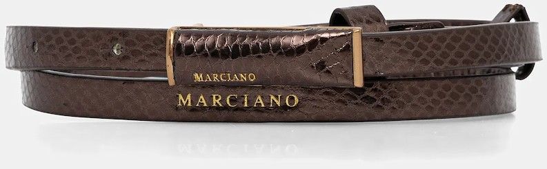 Kožený opasok Marciano by Guess hnedá farba, 5BGZ26 7417A