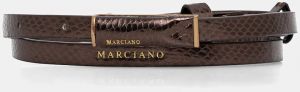 Kožený opasok Marciano by Guess hnedá farba, 5BGZ26 7417A