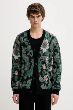 Kardigan s prídavkom alpaky Les Deux Alex čierna farba, 1000568