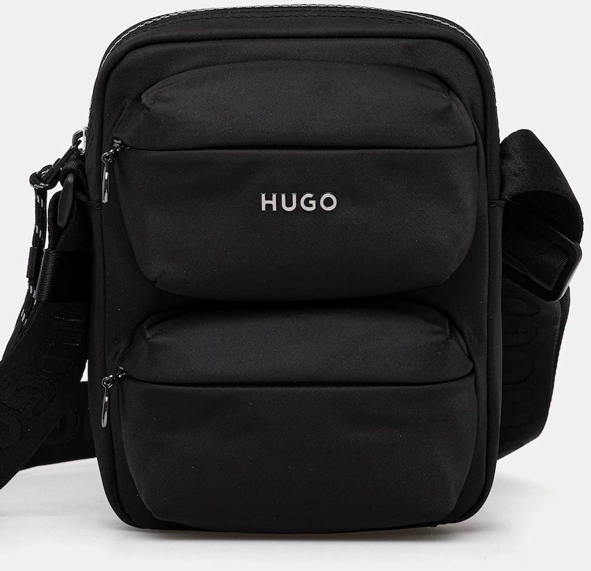 Malá taška HUGO Godric_NS Zip čierna farba, 50552324