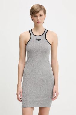 Šaty Hugo Blue Niamh_B strieborná farba, mini, priliehavé, 50546952