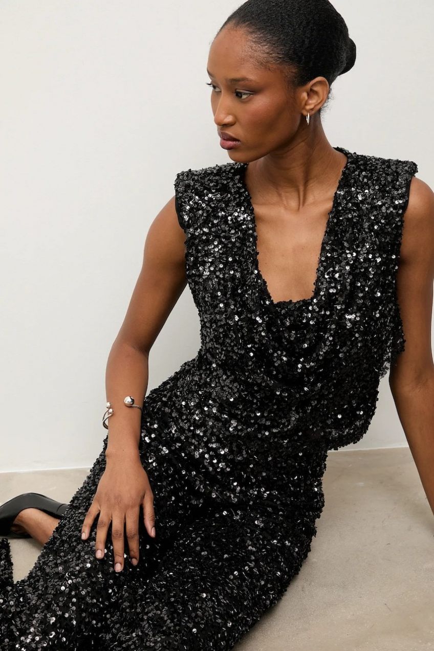 Blúzka Answear.LAB čierna farba, jednofarebná