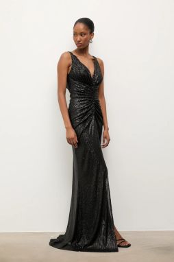 Šaty Answear.LAB čierna farba