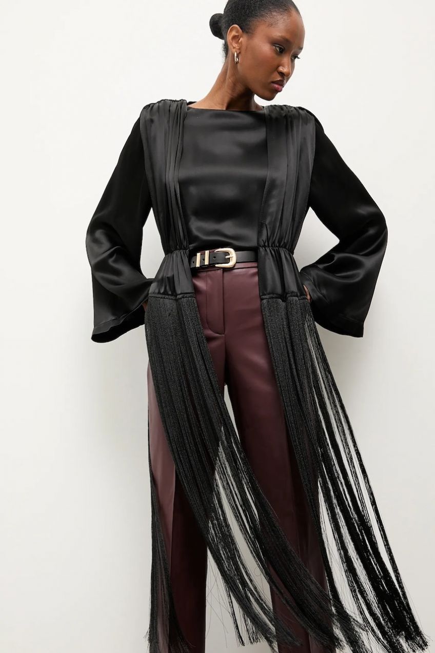 Blúzka Answear.LAB čierna farba, jednofarebná