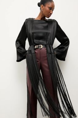 Blúzka Answear.LAB čierna farba, jednofarebná