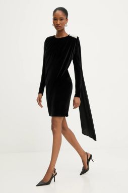 Šaty Answear.LAB čierna farba, mini, priliehavé