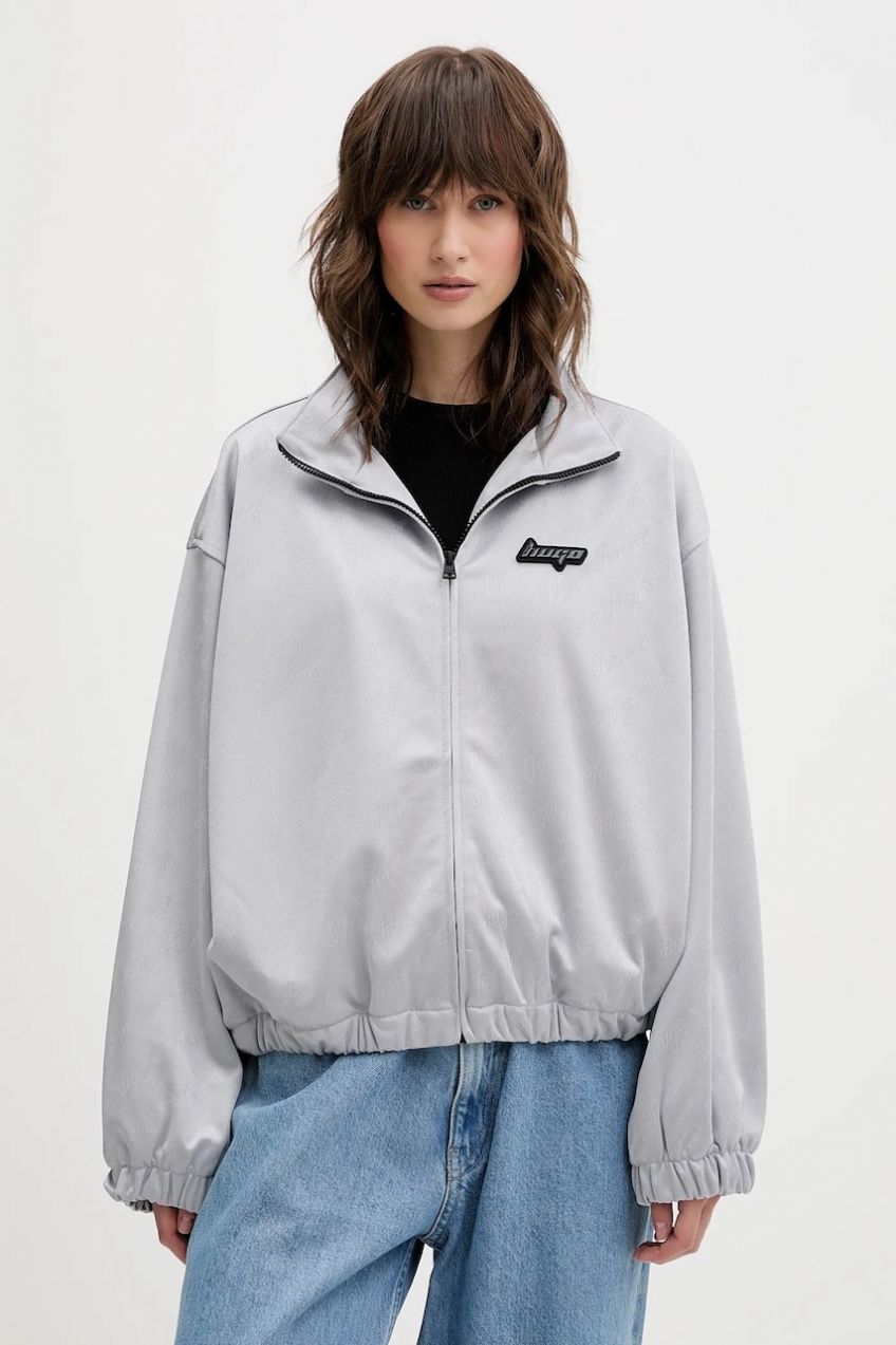 Mikina Hugo Blue Dales_B šedá farba, vzorovaná, 50546947