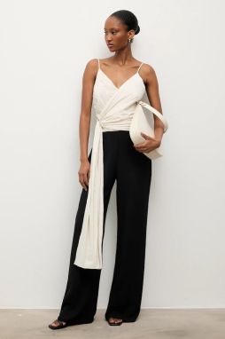 Overal Answear.LAB biela farba, v výstrih