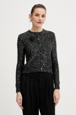 Kardigan s prímesou vlny Marella šedá farba, ľahký, 2523346152200