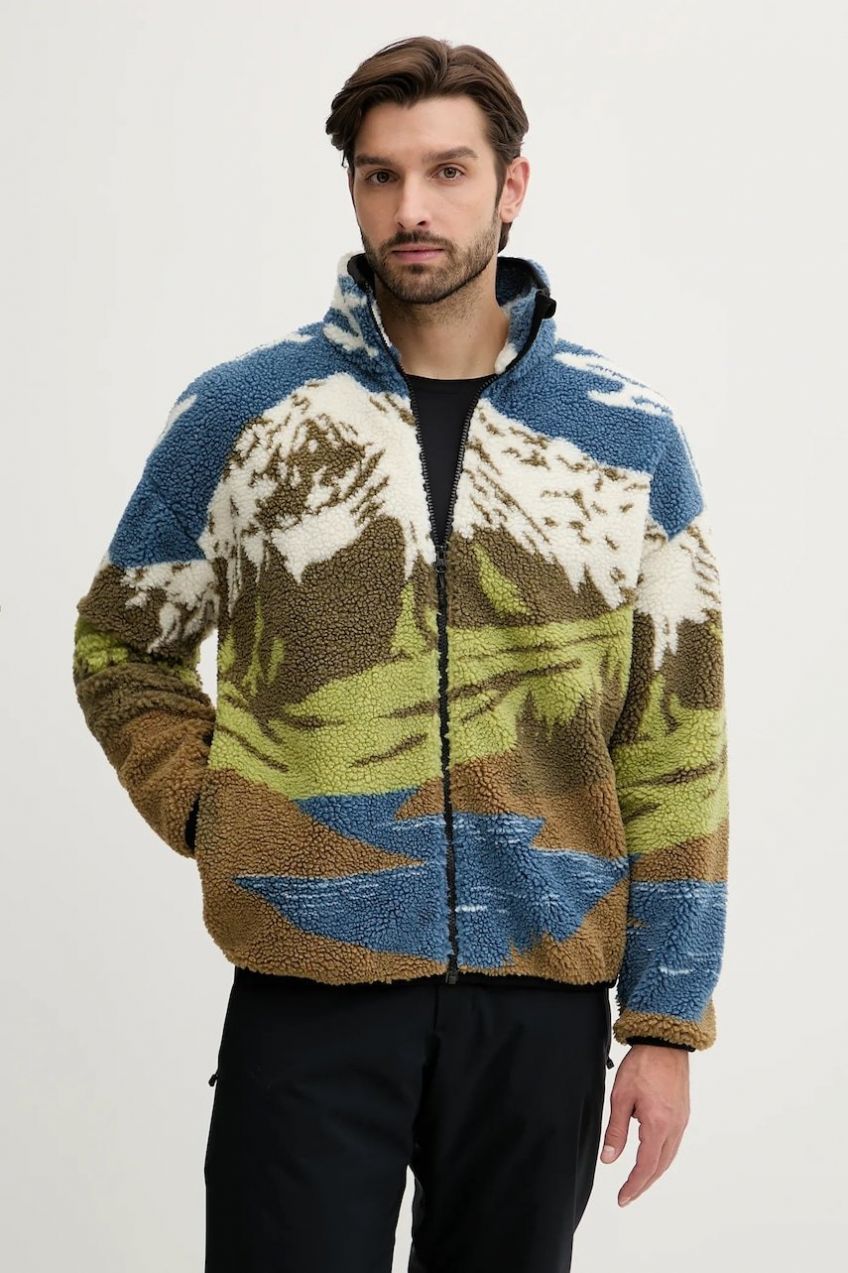 Mikina Picture Hafdals zelená farba, vzorovaná, MSW0497