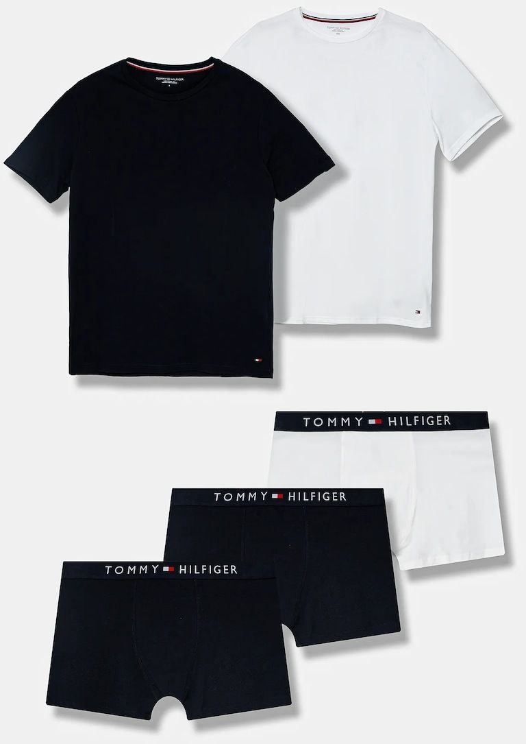 Pyžamový komplet Tommy Hilfiger tmavomodrá farba, jednofarebný, UM0UM03036