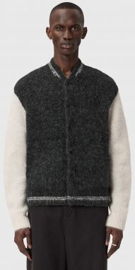 Kardigán s prímesov alpaky AllSaints šedá farba, M032KD