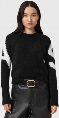 Sveter s prímesou alpaky AllSaints čierna farba, W088KD