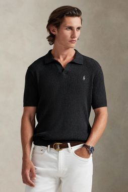 Bavlnený sveter Polo Ralph Lauren šedá farba, ľahký, 710P07774