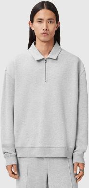 Bavlnená mikina AllSaints šedá farba, melanžová, M019ND