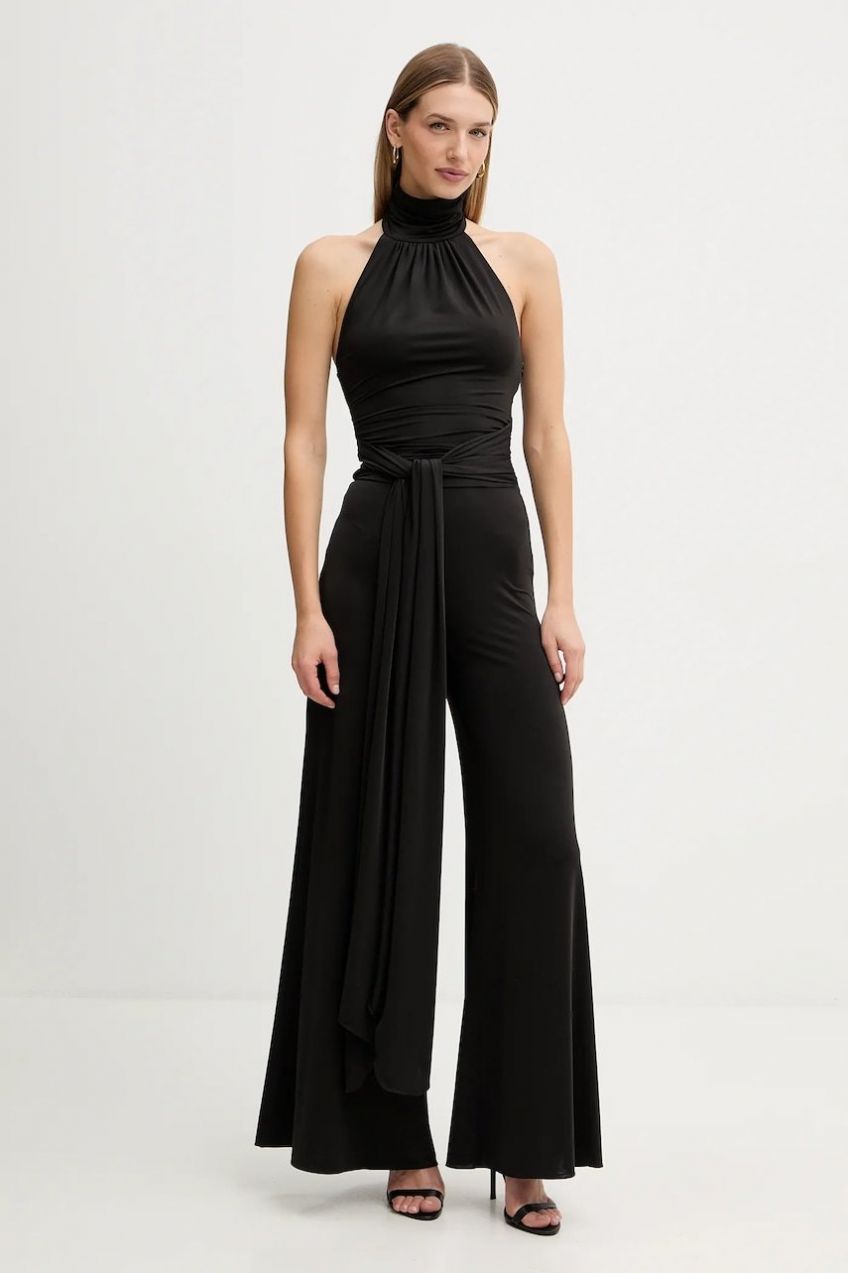 Overal Marciano by Guess OLIVIA čierna farba, s holým chrbtom, 5BGD16 6259A