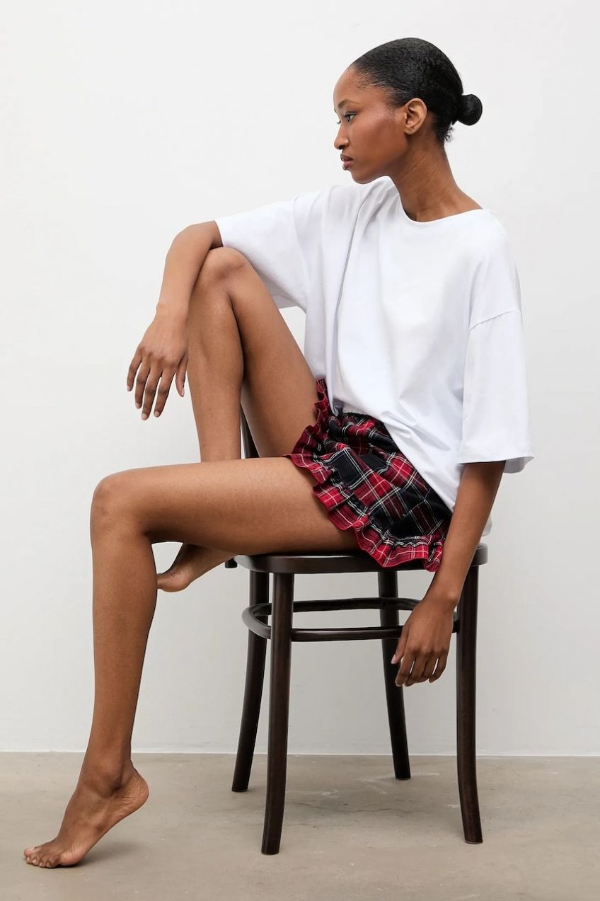 Pyžamo Answear.LAB dámske, červená farba, bavlnené