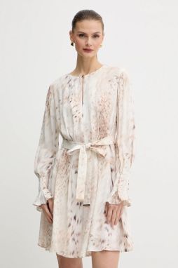 Šaty Marciano by Guess DENISE béžová farba, mini, áčkový strih, 5BGK31 7352A