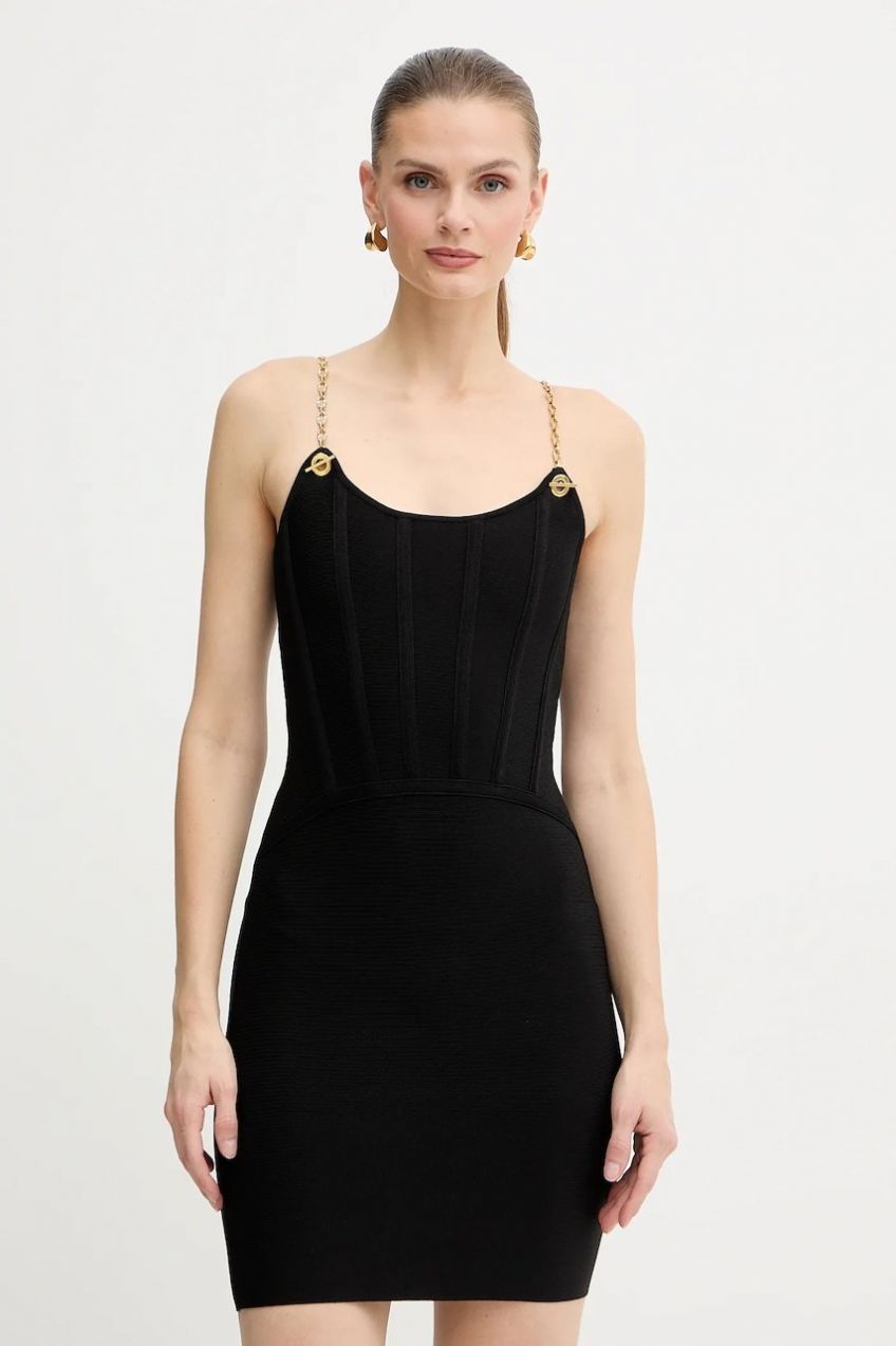 Šaty Marciano by Guess AISHA čierna farba, mini, priliehavé, 5BGK09 5036Z