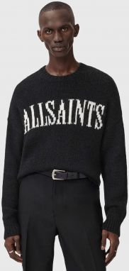 Sveter s prímesou alpaky AllSaints čierna farba, M044KD