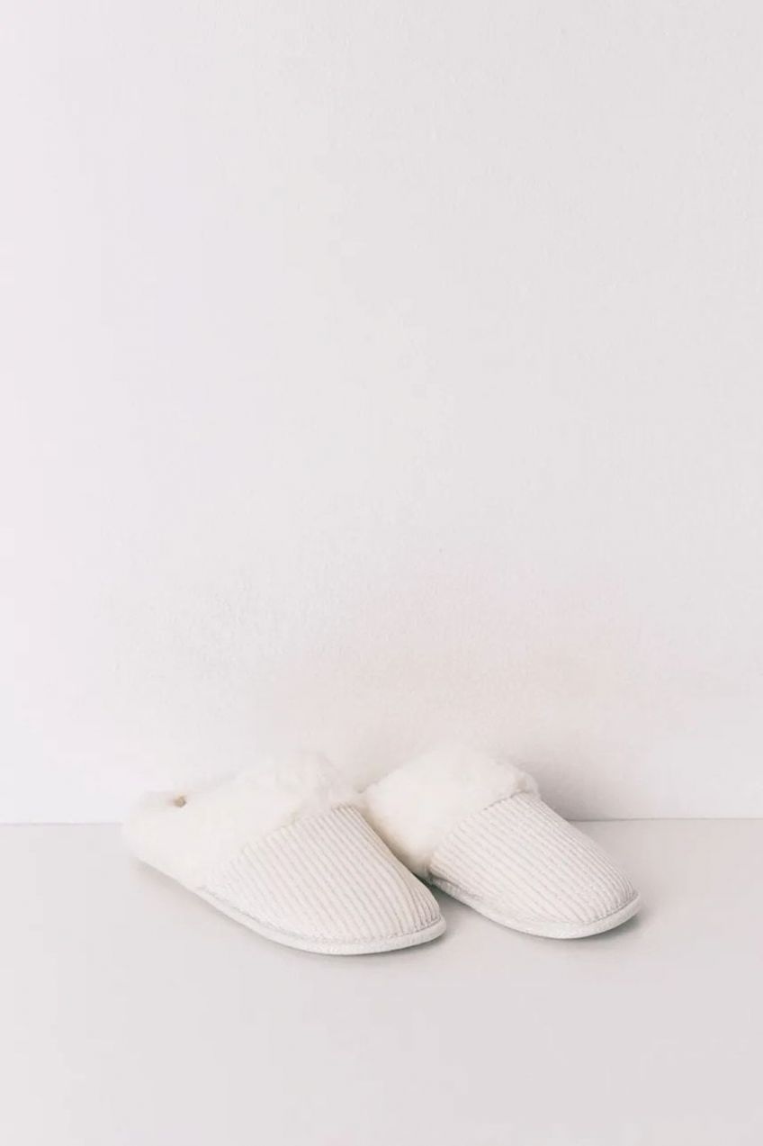 Papuče women'secret XMAS BASICS béžová farba, 4992574