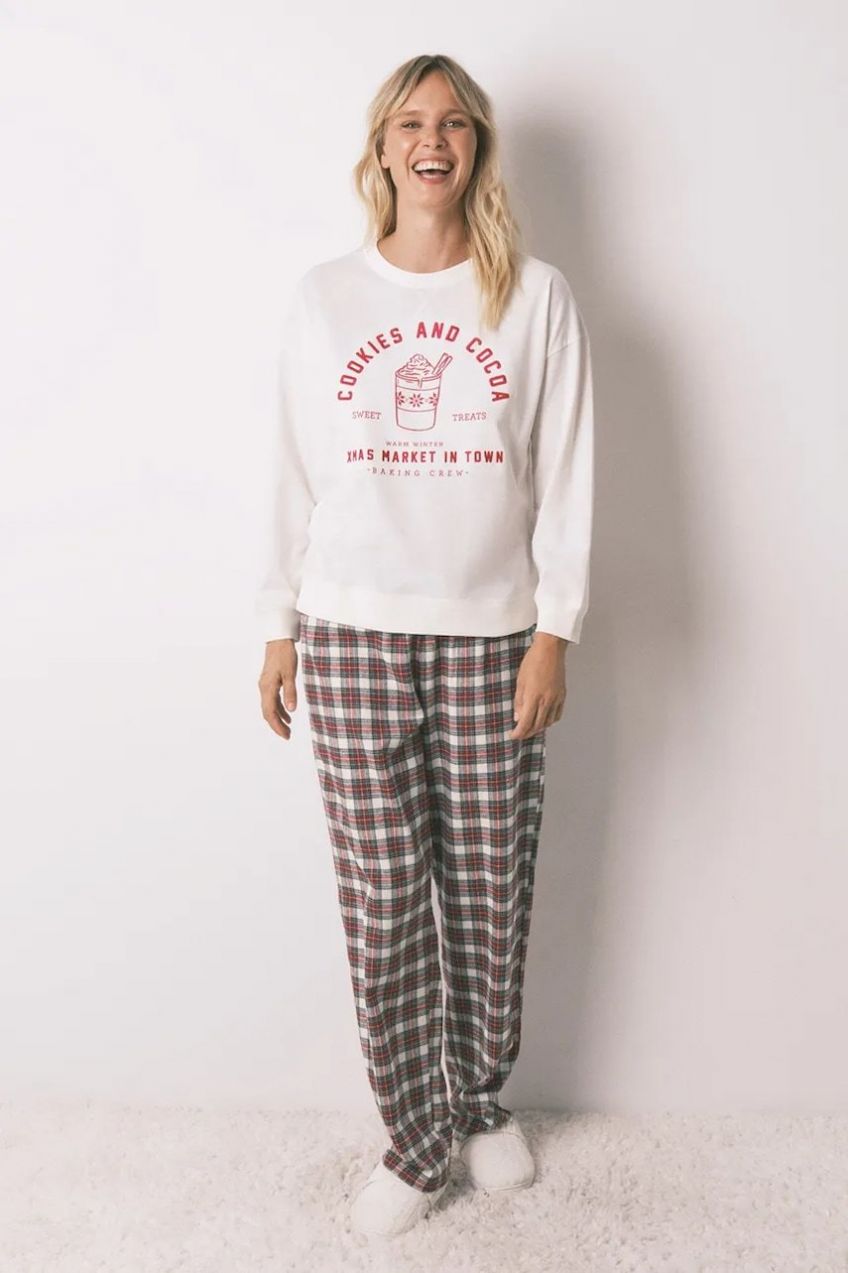 Bavlnená pyžamová súprava women'secret béžová farba, 3592474