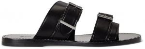 Kožené šľapky Polo Ralph Lauren Bkle Slide čierna farba, 818P01589002