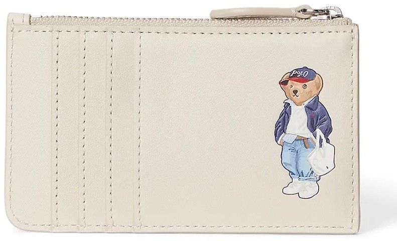 Kožená peňaženka Polo Ralph Lauren béžová farba, 427P05788