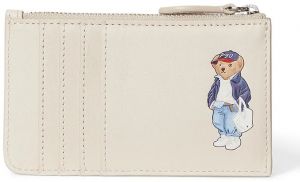 Kožená peňaženka Polo Ralph Lauren béžová farba, 427P05788