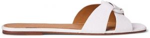 Kožené šľapky Polo Ralph Lauren Plo Rng Br Sandal biela farba, 818955858004