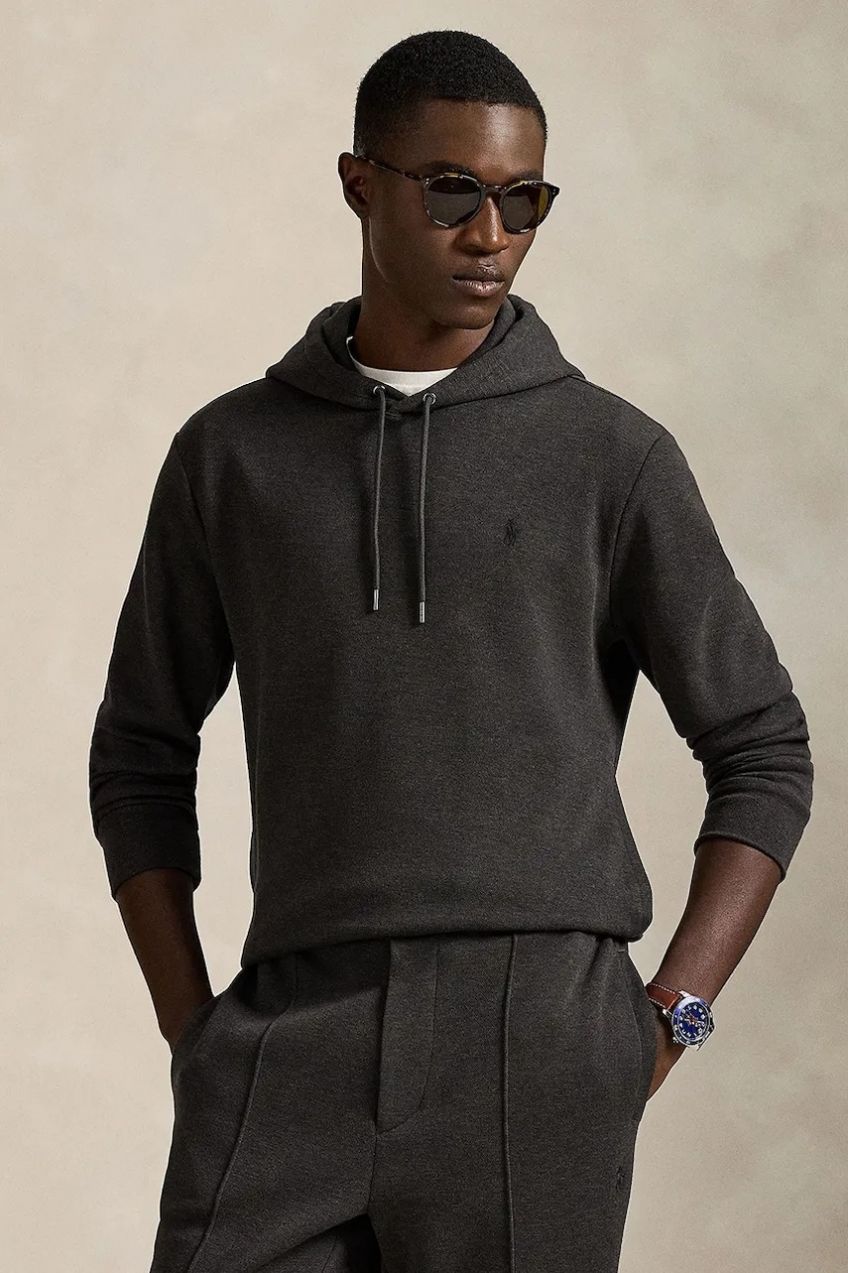 Mikina Polo Ralph Lauren šedá farba, s kapucňou, jednofarebná, 710981374