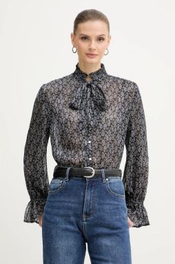 Blúzka Morgan modrá farba, vzorovaná, CONNY.F