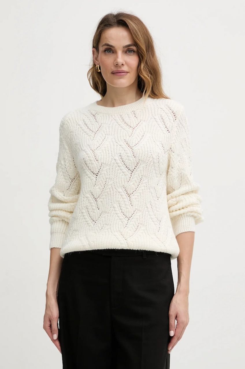 Sveter Morgan béžová farba, MAMA