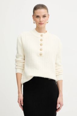 Sveter s prímesou vlny Morgan béžová farba, MESANGE