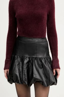 Sukňa Morgan čierna farba, mini, áčkový strih, JED