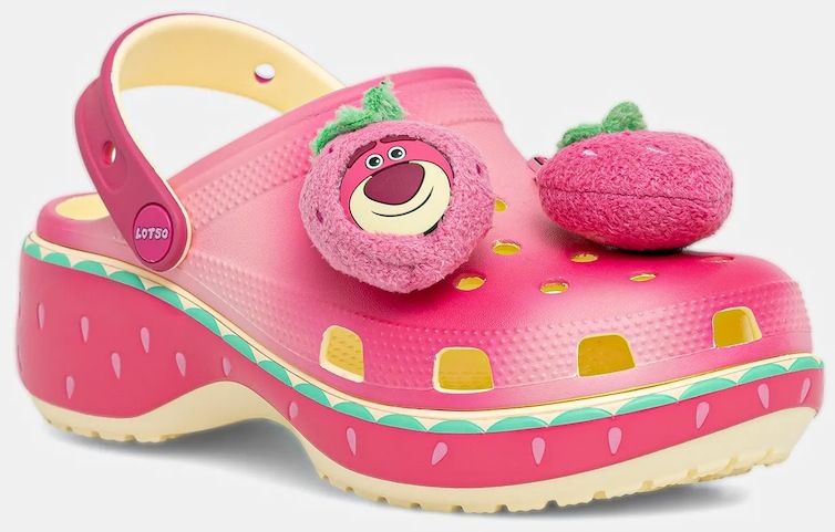 Šľapky Crocs Classic Lotso Platform Clog ružová farba, na platforme, 212240