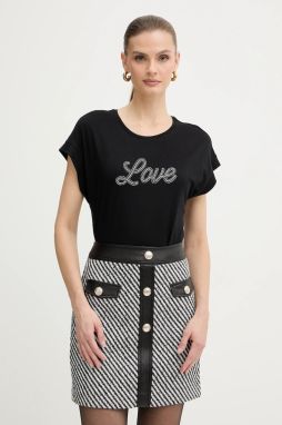 Tričko Morgan dámske, čierna farba, DTOWN